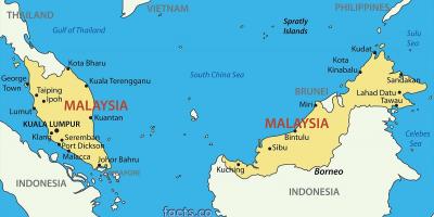 Una mappa della malesia