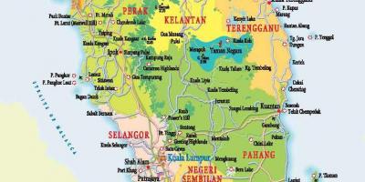 Mappa di west malaysia
