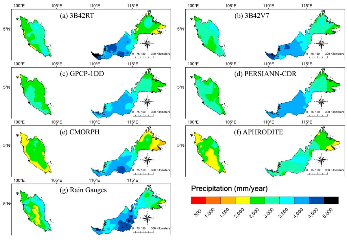 malese foresta pluviale mappa
