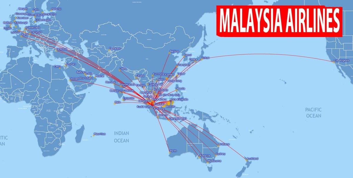 mappa della malesia rotta
