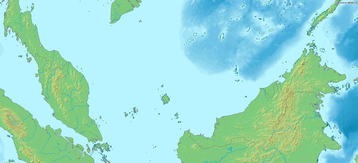 mappa della malesia 3d
