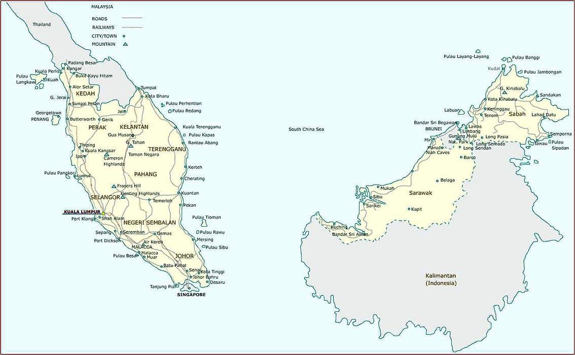 malesia app mappa