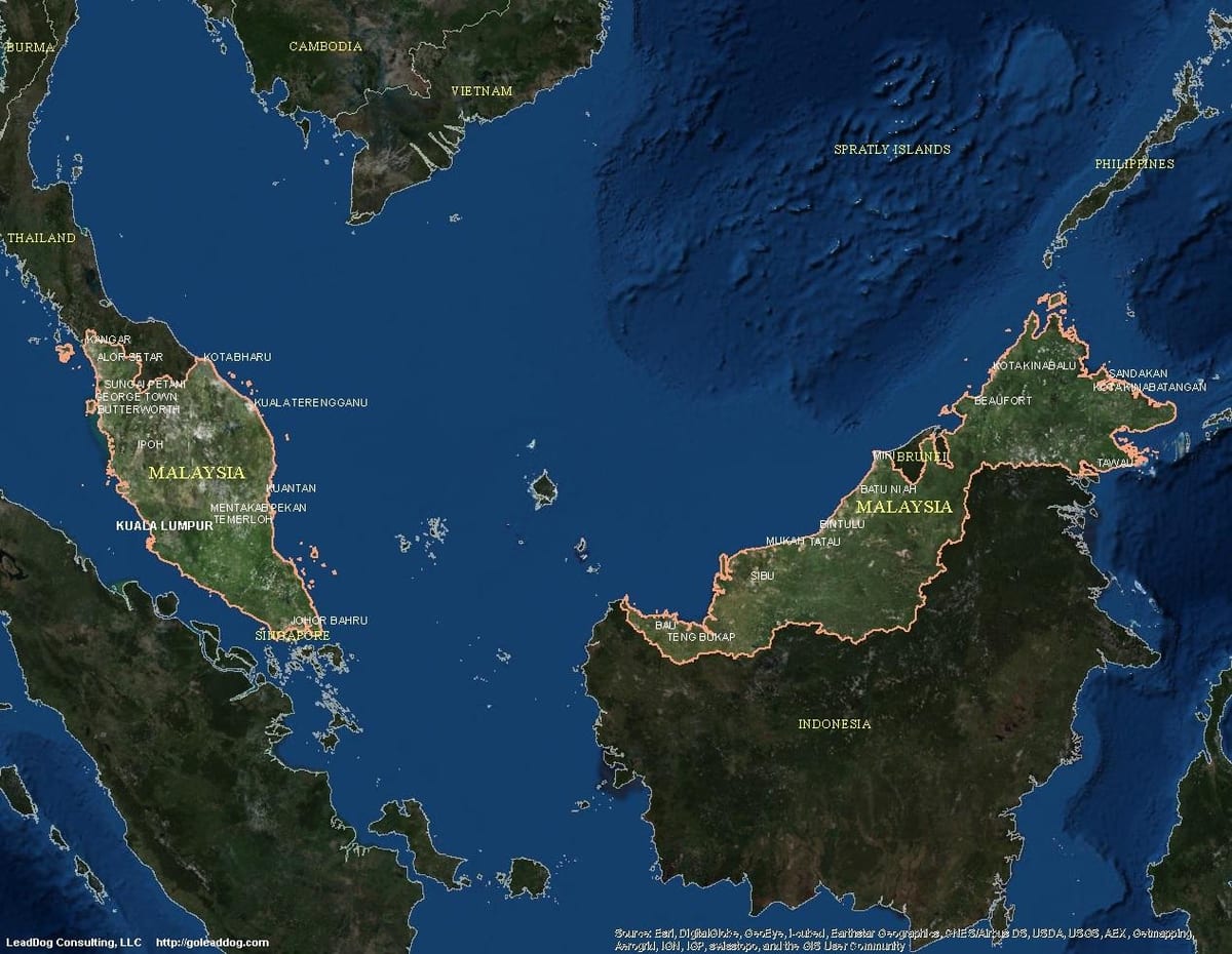 mappa di mappa live malesia