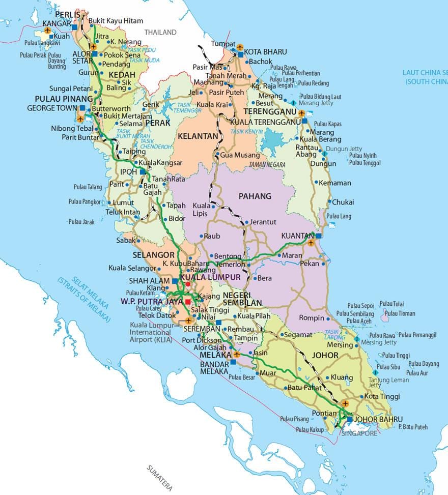 penisular malesia mappa