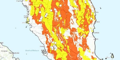 Carta geologica della malesia