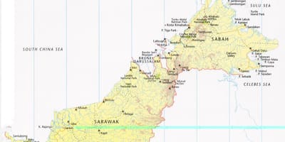 Mappa di labuan, malaysia