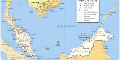 Aeroporti in malesia mappa