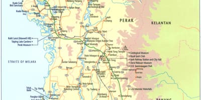 Mappa di perak stato malesia