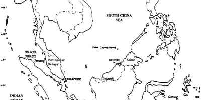 Mappa della malesia disegnare la mappa