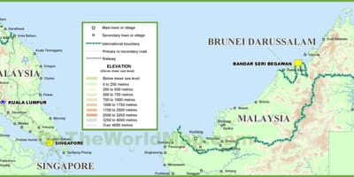 Malesia geografia mappa