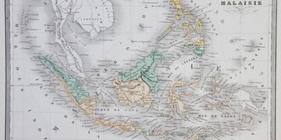 Mappa della malesia vecchio