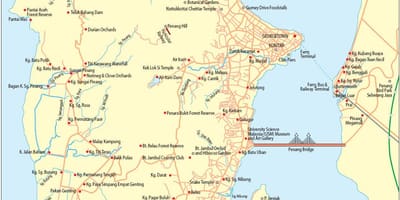 Mappa di pulau pinang malesia